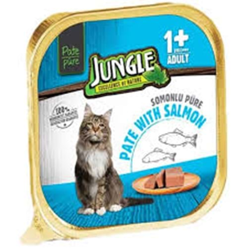 JUNGLE PÜRE YETİŞKİN KEDİ SOMONLU 100.GR