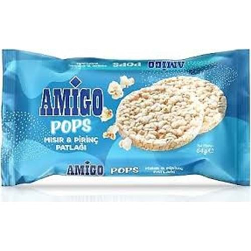 AMİGO POPS PİRİNÇ VE MISIR PATLA 64 GR