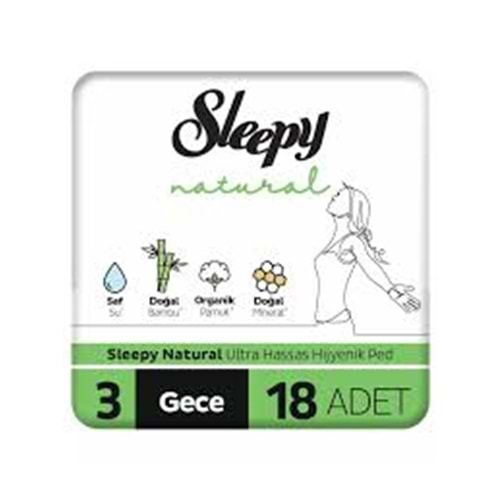 SLEEPY NATURAL SÜPER ECO GECE 18'Lİ