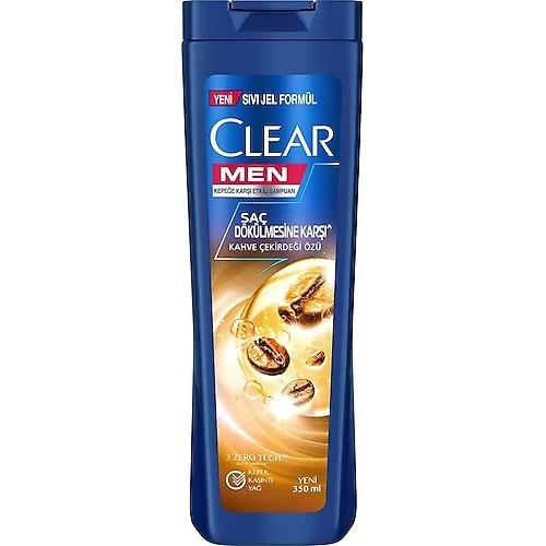 CLEAR MEN ŞAMPUAN SAÇ DÖK.KAR. 350 ML