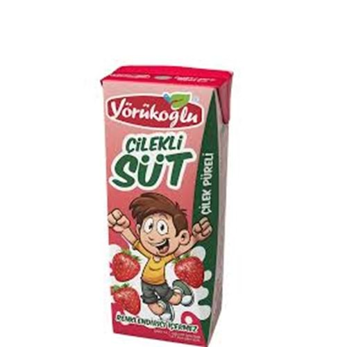 YÖRÜKOĞLU ÇİLEKLİ SÜT 180ML