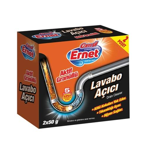 ERNET LAVABO AÇICI GRANÜLLÜ 2*50.gr