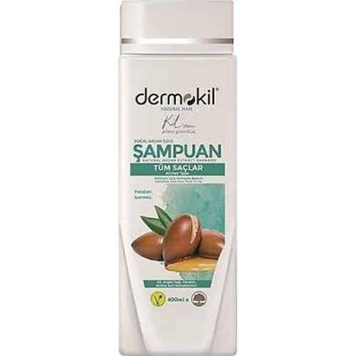 DERMOKİL DOĞAL ARGAN ÖZLÜ ŞAMPUAN 400ML