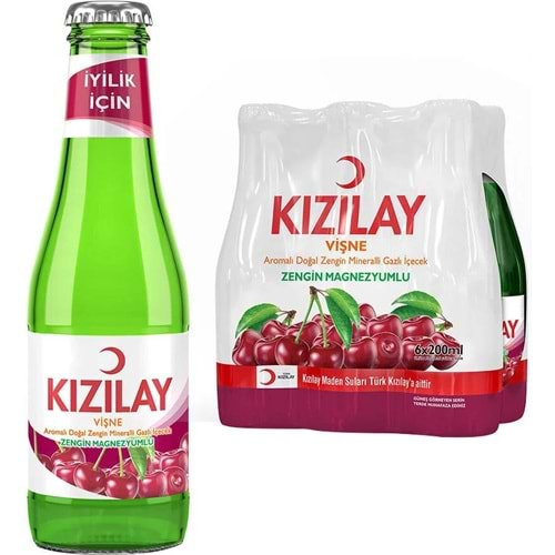 KIZILAY VİŞNELİ SODA 6X200ML