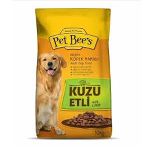 PET BEES KÖPEK MAMASI KUZU ETLİ 10 KG