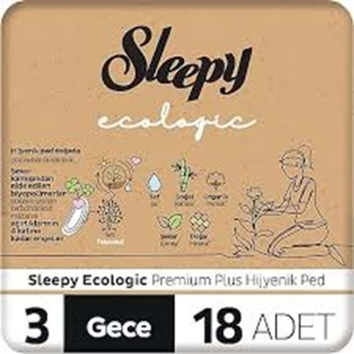 SLEEPY ECOLOGİC 3 GECE 18 ADET