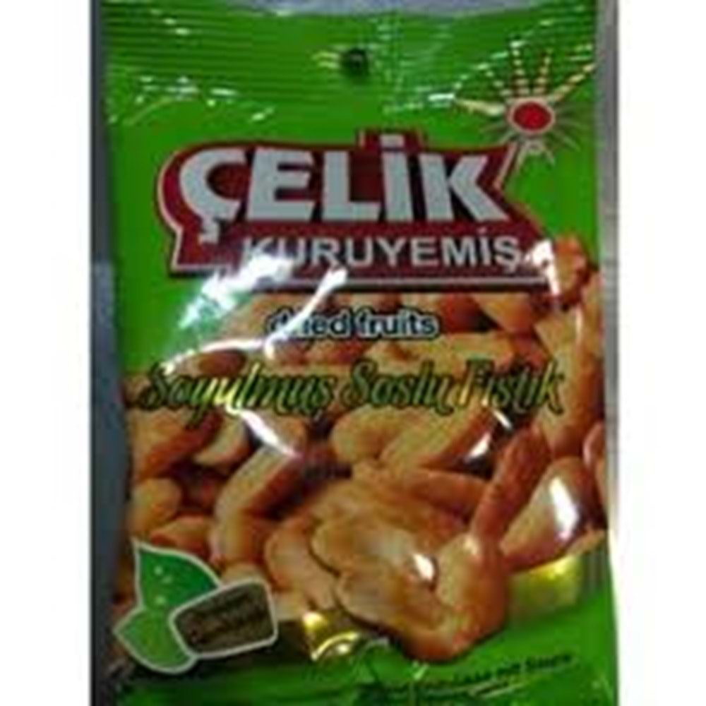 ÇELİK KURUYEMİŞ SOSLU İÇ YER FISTIĞI 80G