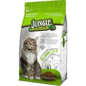 JUNGLE YETİŞKİN KEDİ MAMA TAVUKLU BALIKLI 500.GR