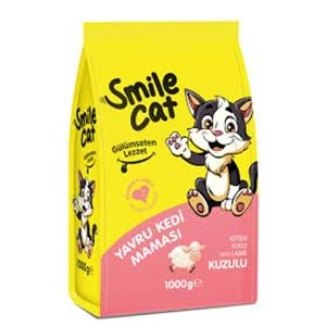 SMİLECAT YAVRU KEDİ MAMASI KUZU 1000G AD