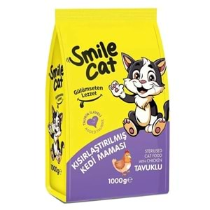 SMİLECAT KISIR KEDİ MAMASI TAVUKLU 1000G