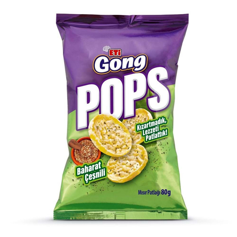 ETİ GONG POPS BHRT ÇEŞNLİ MIS. PAT. 80 G