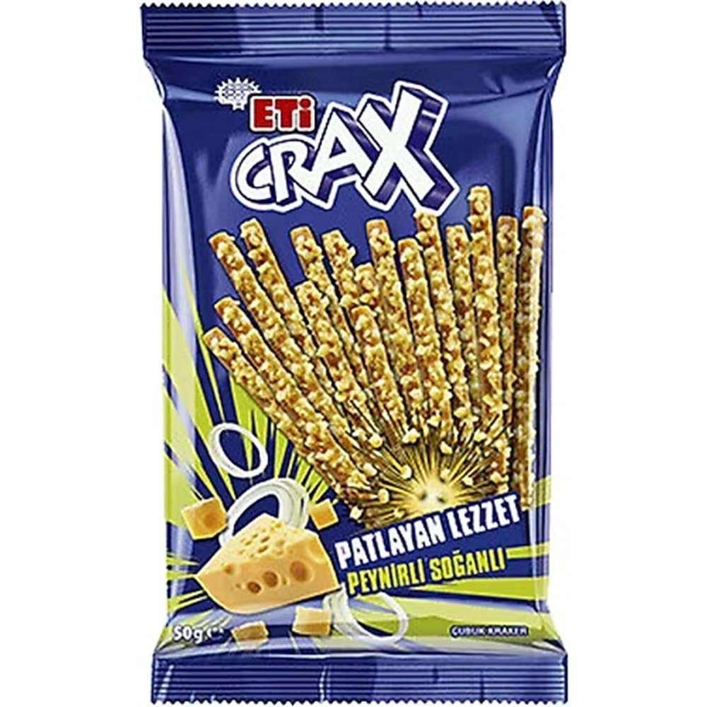 ETİ CRAX PATLAYAN LEZZET PEYNİR & SOĞANLI ÇUBUK 50 G