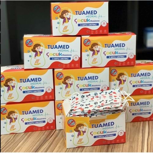 TUAMED ÇOCUK MASKESİ 3 KATLI ADET