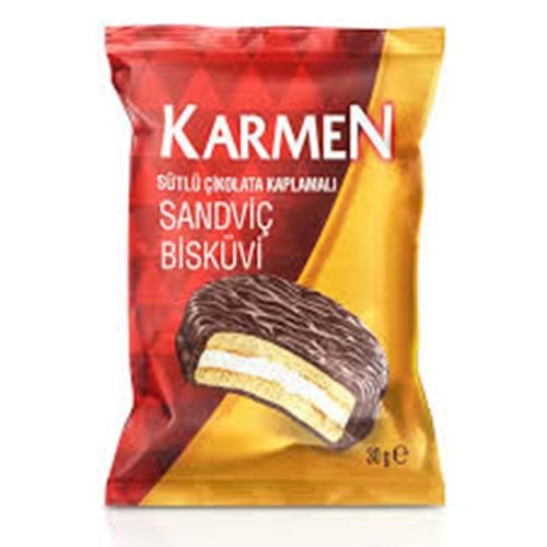 KARMEN SÜTLÜ ÇİK. SANDVİÇ BİSKÜVİ 30 G